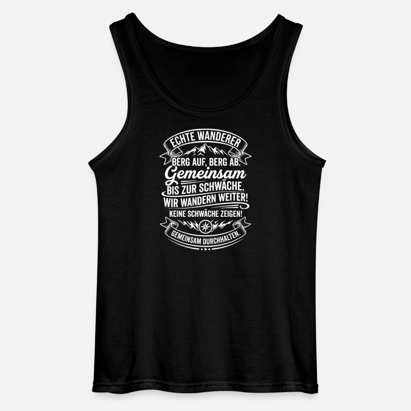 Echte Wanderer Gemeinsam Weiter - Gildan Männer Tank Top - Schwarz