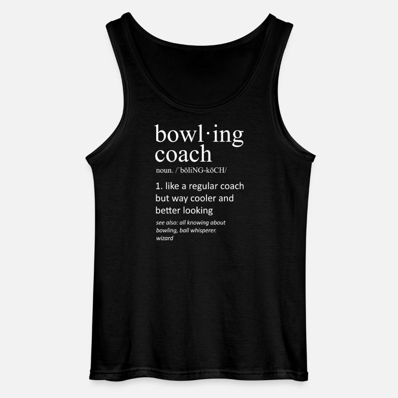 Bowling Coach Funny Dictionary Definition - Gildan Männer Tank Top - Schwarz