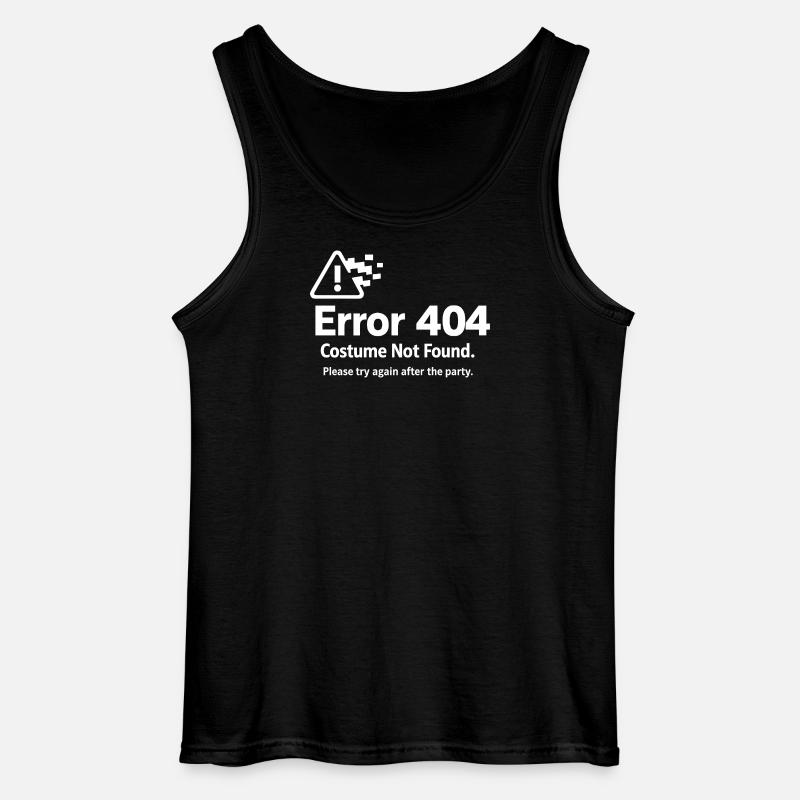 Error 404 Costume Not Found - Gildan Männer Tank Top - Schwarz