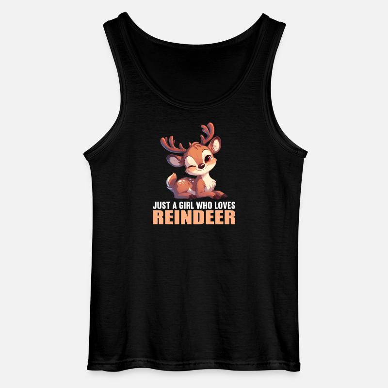 Rensdyr - Gildan tanktop til mænd - sort