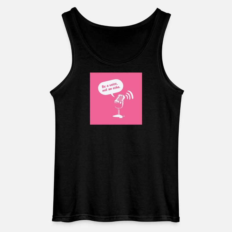 Be a Voice, Not an Echo - Gildan Männer Tank Top - Schwarz