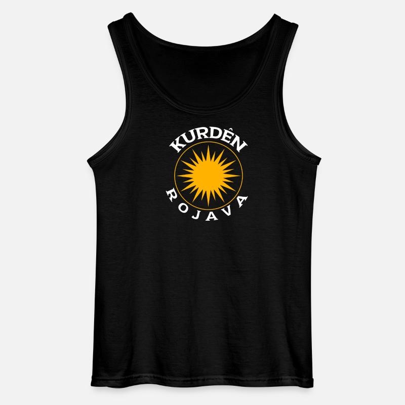 Kurdes Rojava - Débardeur Gildan Homme - noir