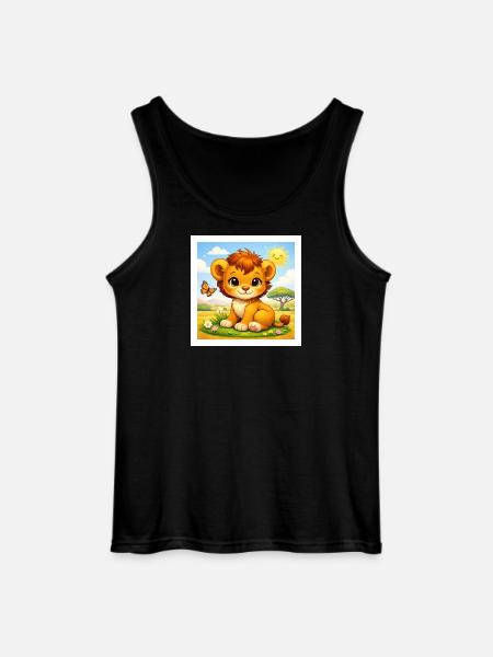Sunny der kleine Löwe - Gildan Männer Tank Top - Schwarz
