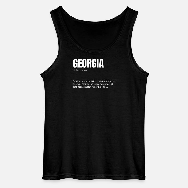 Georgia Charme Business Dynamics - Gildan Men’s Tank Top - black