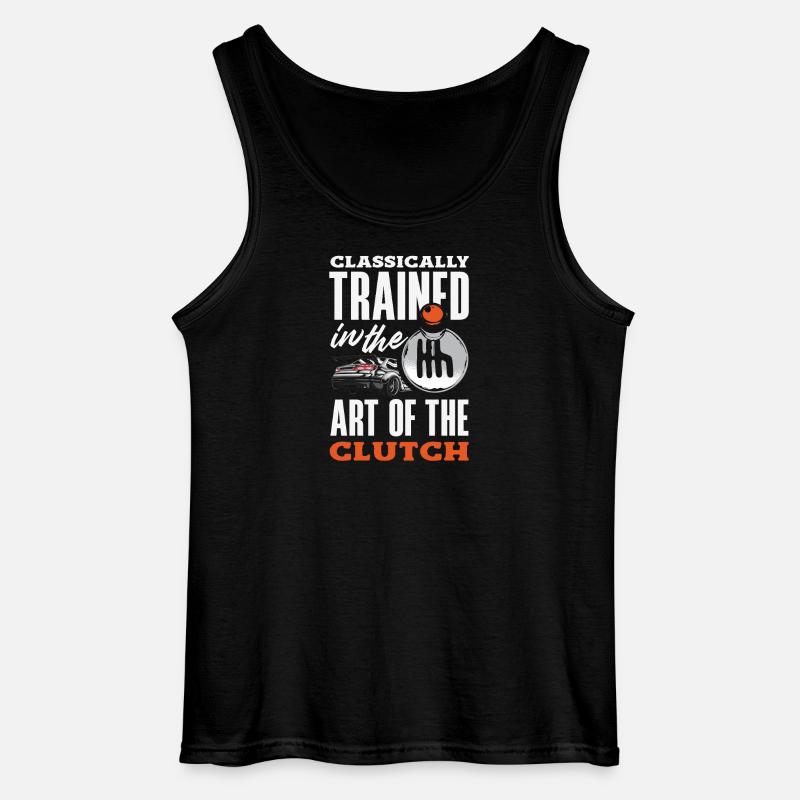Manual car, classically trained - Gildan Men’s Tank Top - black
