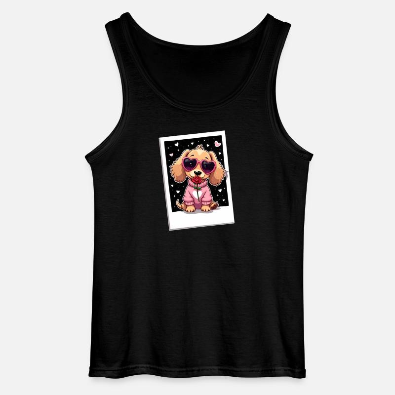 Dackel Dachshund Tekel - Gildan Männer Tank Top - Schwarz