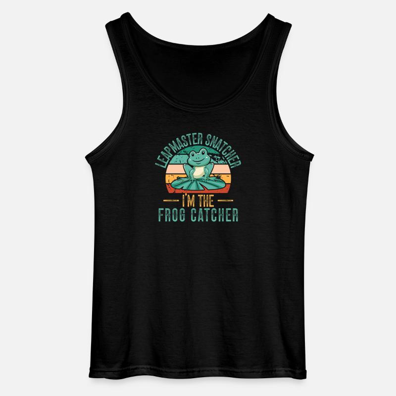 Frog Catcher Leapmaster Snatcher Frog - Gildan Männer Tank Top - Schwarz