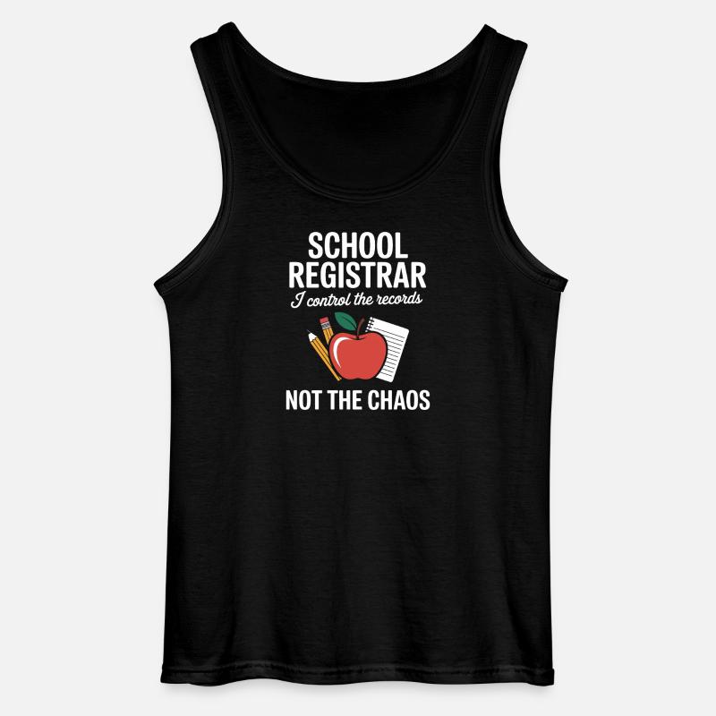 Schulsekretärin Front Office Schule Geschenk - Gildan Männer Tank Top - Schwarz