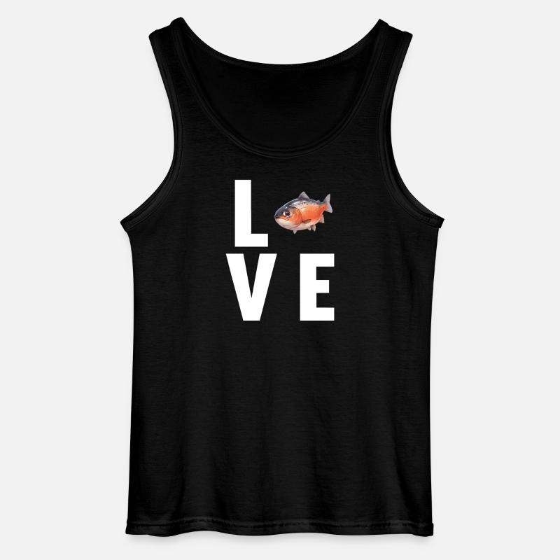 Lachse Lachs - Gildan Männer Tank Top - Schwarz
