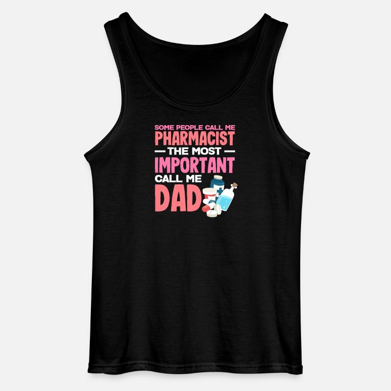 Apotheker Vater Pharmazietechniker Vater Techniker - Gildan Männer Tank Top - Schwarz