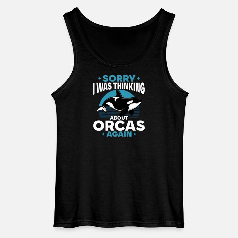 Funny Orca - Gildan Männer Tank Top - Schwarz