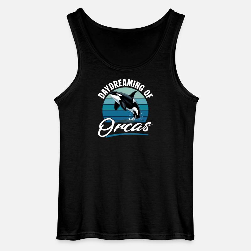 Funny Orca - Gildan Männer Tank Top - Schwarz
