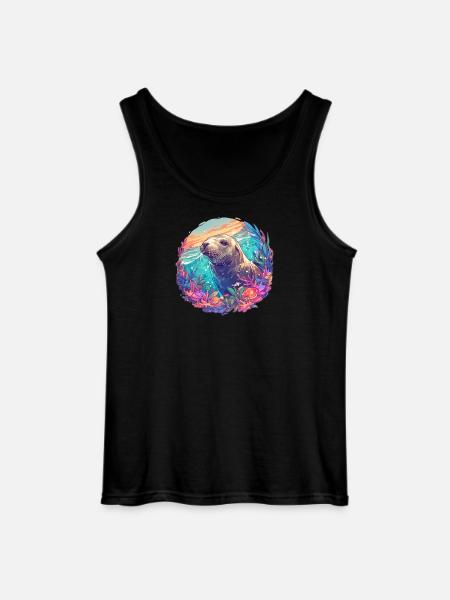Seelöwen Seelöwe - Gildan Männer Tank Top - Schwarz
