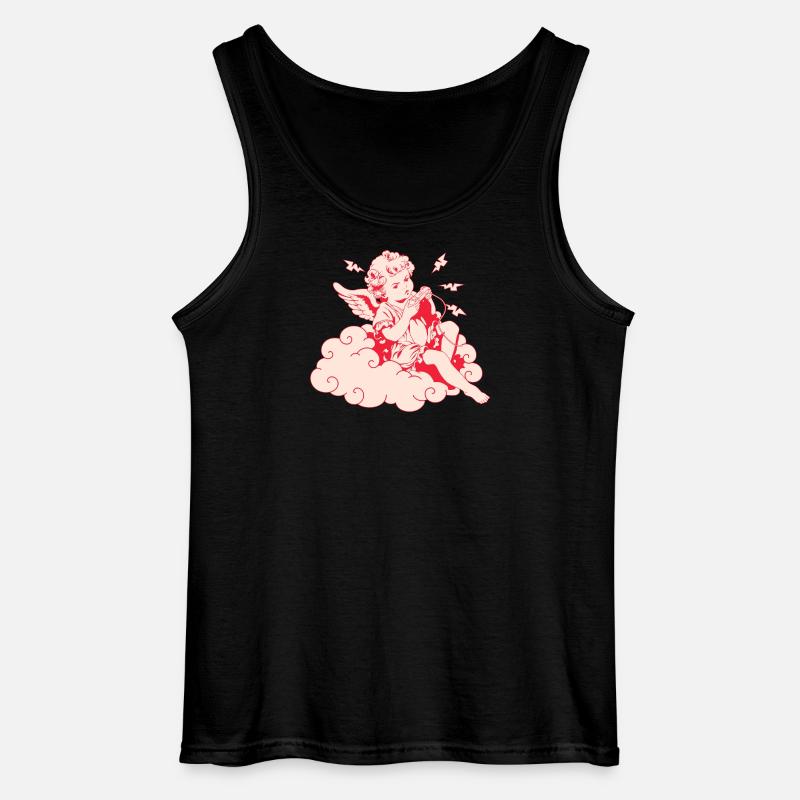 Wütender Gaming Cherub – Lag Blitze - Gildan Männer Tank Top - Schwarz