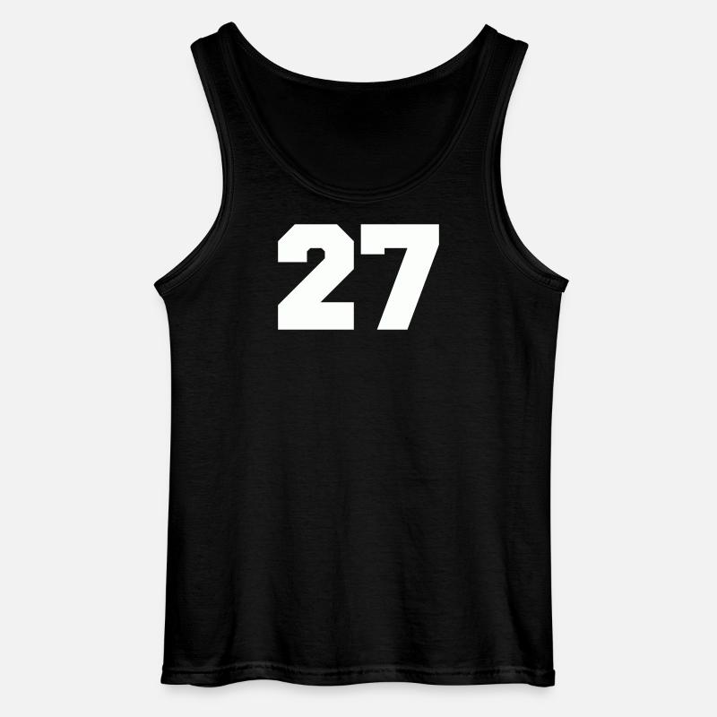 Zahl 27 - Gildan Männer Tank Top - Schwarz