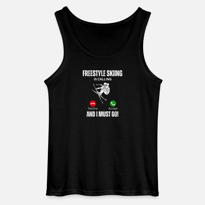 Freestyle-Ski-Berufung - Gildan Männer Tank Top - Schwarz