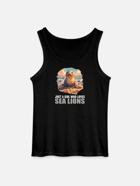 Seelöwen Seelöwe - Gildan Männer Tank Top - Schwarz