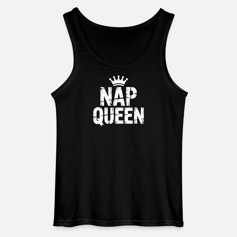 Nap Queen Krone - Gildan Männer Tank Top - Schwarz