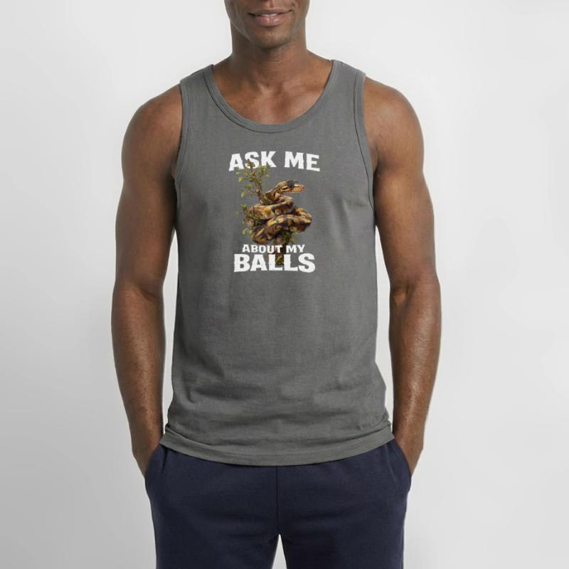 Kongepython Slanger Elsker Terrarium Python Gildan tanktop til mænd