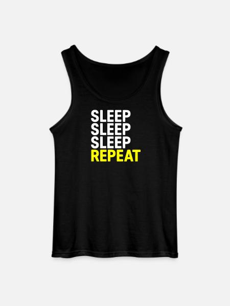 Sleep Sleep Sleep Repeat - Gildan Men’s Tank Top - black