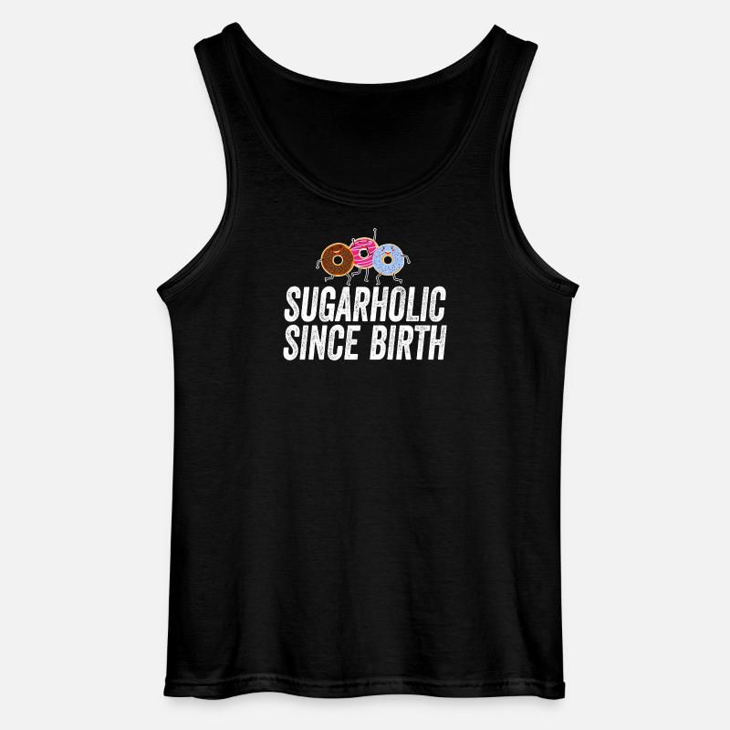 Sugarholic-Donuts seit Geburt - Gildan Männer Tank Top - Schwarz