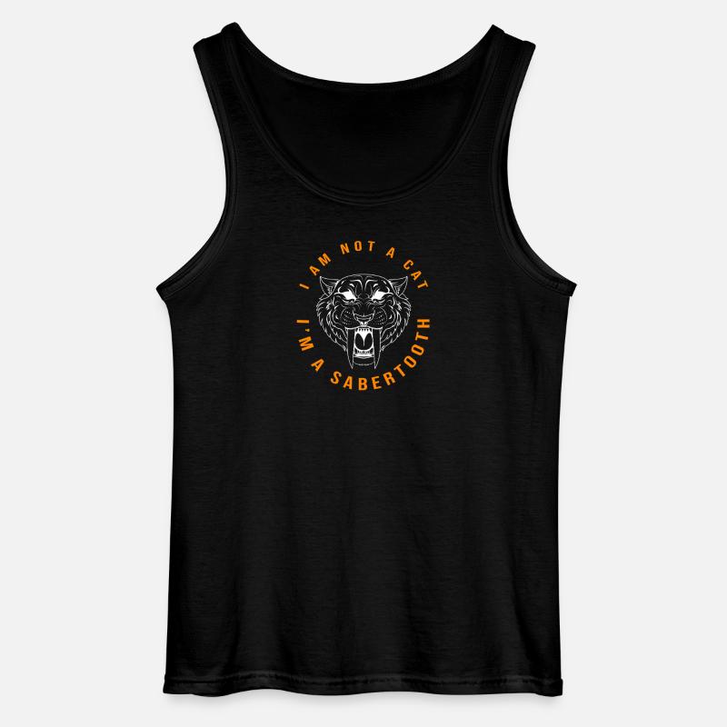 Säbelzahntiger Urzeit - Gildan Männer Tank Top - Schwarz