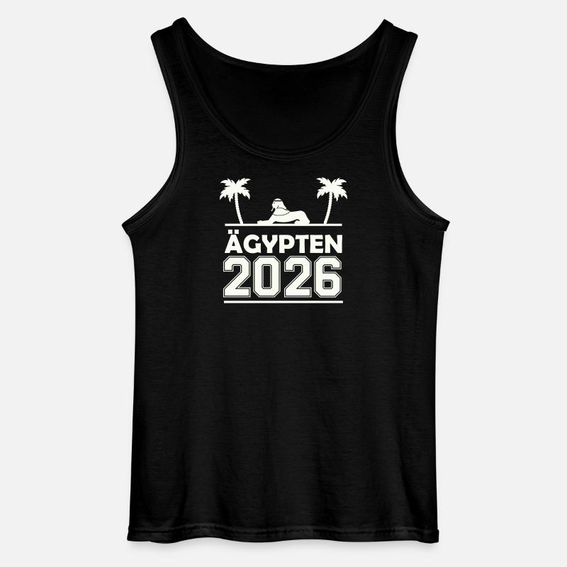 Egypt 2026 Silhouette - Canotta da uomo Gildan - nero