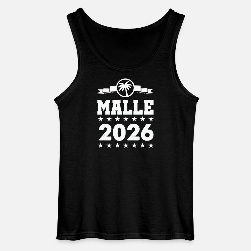 Mallorca 2026 Palmen - Gildan Männer Tank Top - Schwarz