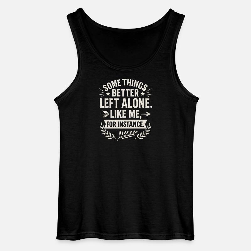 Lustiger Spruch Introvertierte Nerds Geschenkidee - Gildan Männer Tank Top - Schwarz