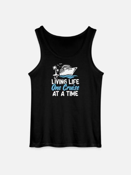 Cruise Ship Summer Vacation Trip - Gildan Men’s Tank Top - black