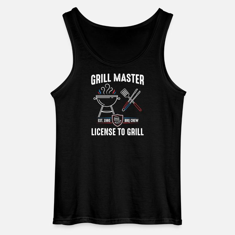 Grill Master Lizenz zum Grill - Gildan Männer Tank Top - Schwarz