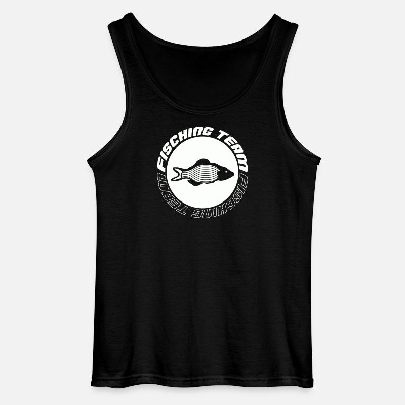 Fishing Team - Gildan Männer Tank Top - Schwarz