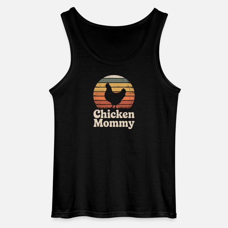 Kylling Mor Høns Mor Landmandskone Mors Dag Kylling - Gildan tanktop til mænd - sort