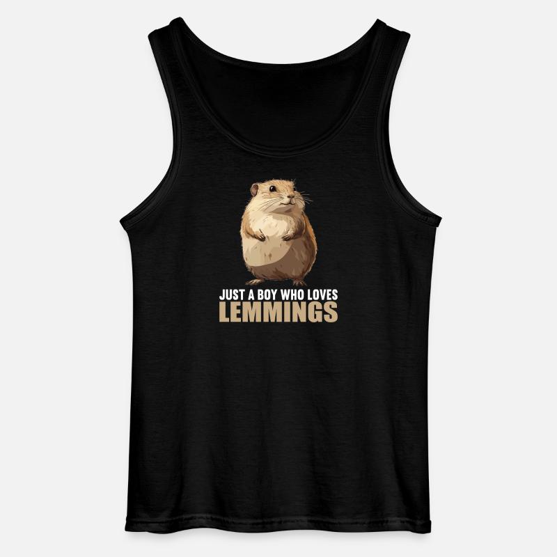 Lemminge Lemming - Gildan Männer Tank Top - Schwarz