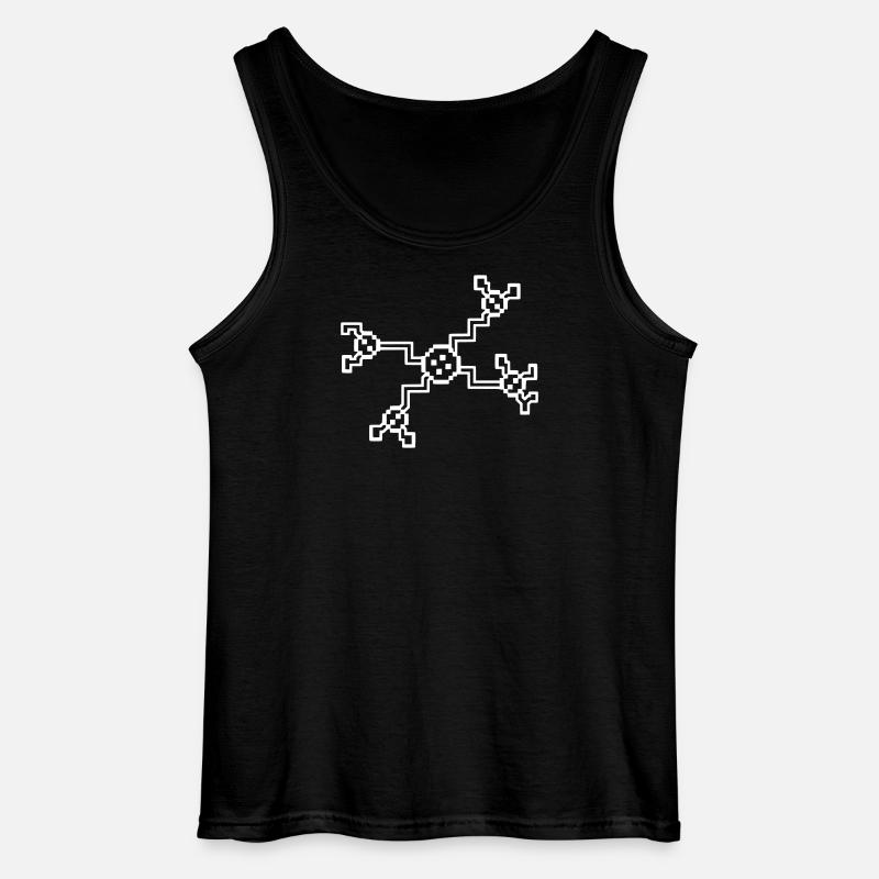 Neuron Nerve Cell Pixel 8-Bit - Débardeur Gildan Homme - noir