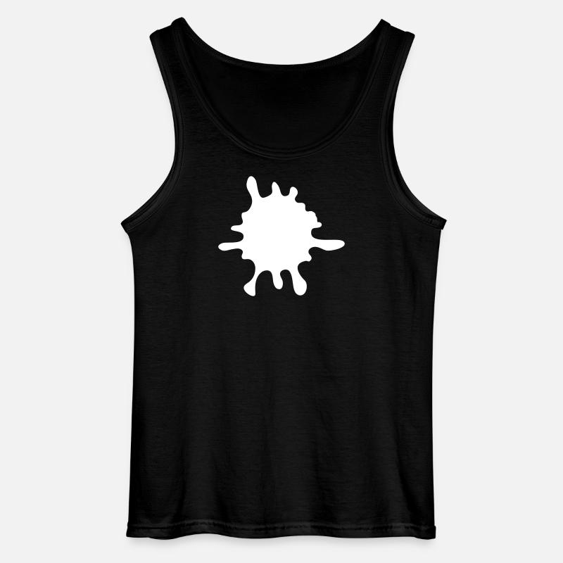 Farbklecks Splash - Gildan Männer Tank Top - Schwarz