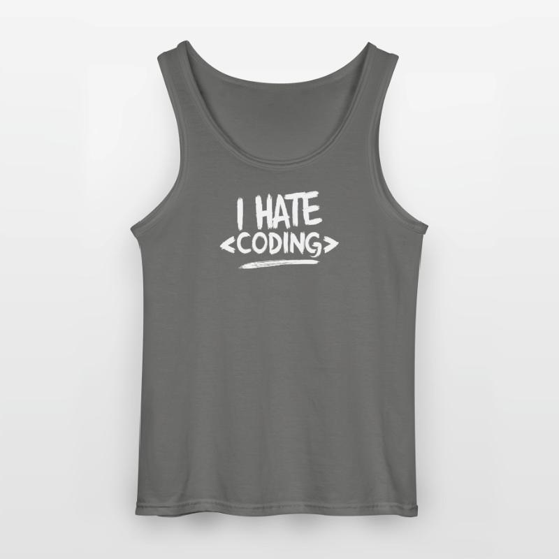 Ich hasse das Programmieren von Computer-Web-Programmierern Gildan Männer Tank Top