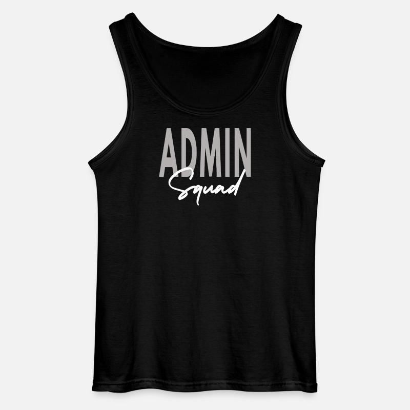 Admin Squad Assistent Teamadministrator - Gildan Männer Tank Top - Schwarz