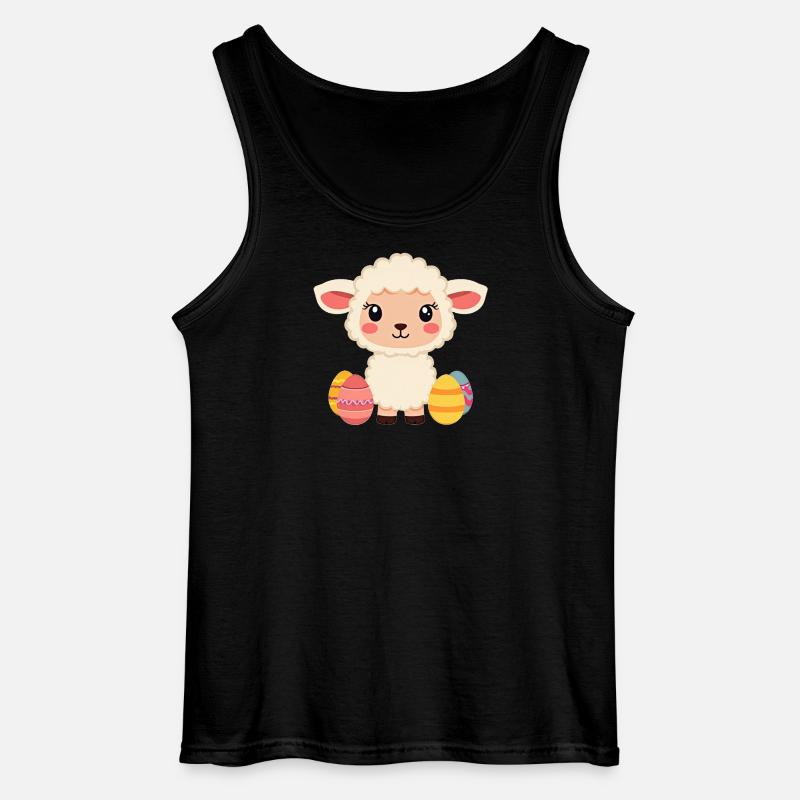 Schaf an Ostern  - Gildan Männer Tank Top - Schwarz