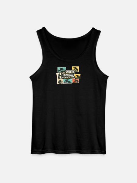 Roofer Saying Motif - Gildan Men’s Tank Top - black