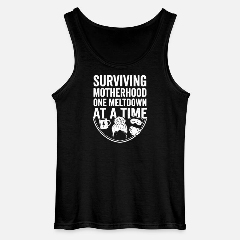 Maternal power: Meltdowns overcome - Gildan Men’s Tank Top - black