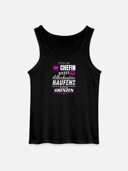 Stolze Chefin allerbester Haufen Chefin Geschenke - Gildan Men’s Tank Top - black