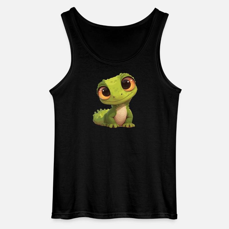Eidechsen Eidechse - Gildan Männer Tank Top - Schwarz