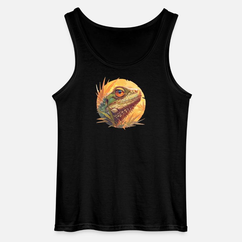 Eidechsen Eidechse - Gildan Männer Tank Top - Schwarz