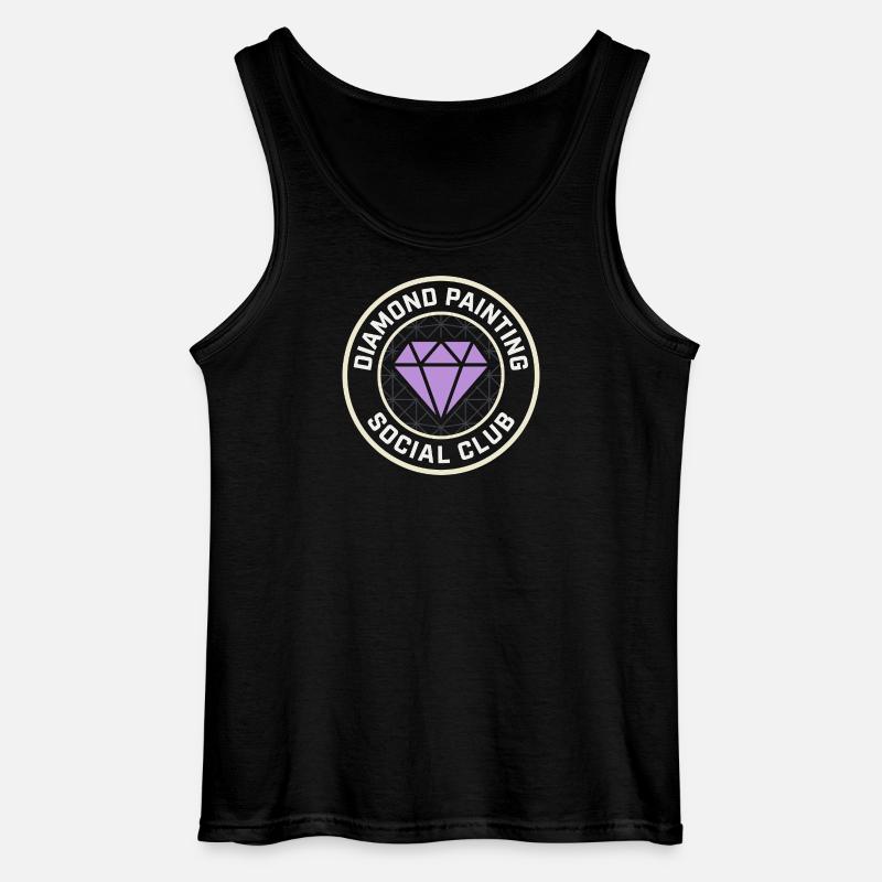Diamantmalerei, Diamantkunst, Diamantmaler - Gildan Männer Tank Top - Schwarz