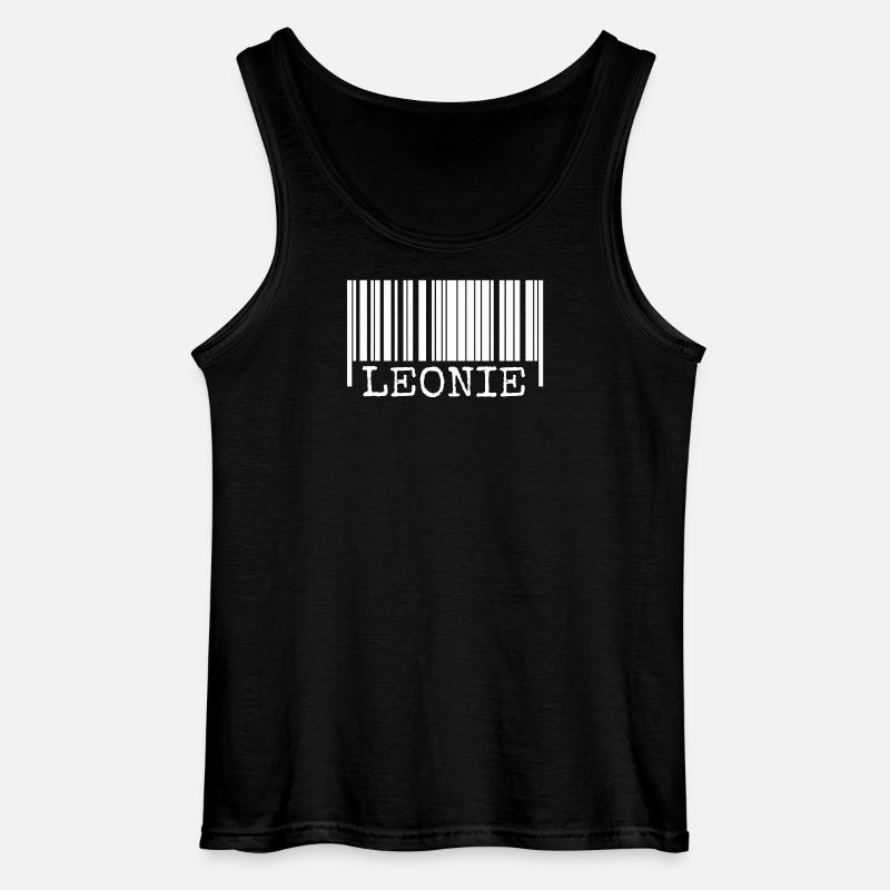 Leonie als Strichcode - Gildan Männer Tank Top - Schwarz