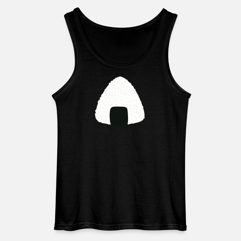 Onigiri-Sushi - Gildan Männer Tank Top - Schwarz
