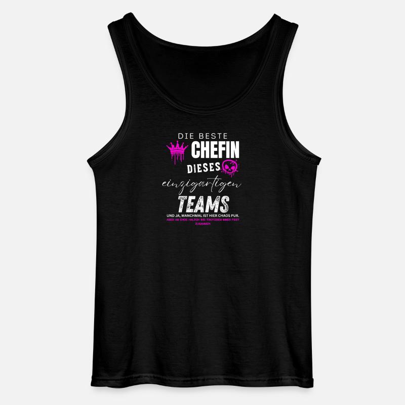 beste Chefin einzigartiges Team Chefin geschenke - Débardeur Gildan Homme - noir