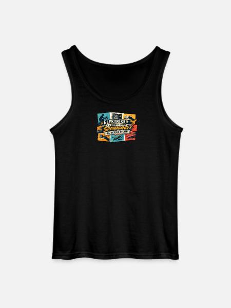 Unter Spannung Elektriker Spruch - Gildan Männer Tank Top - Schwarz