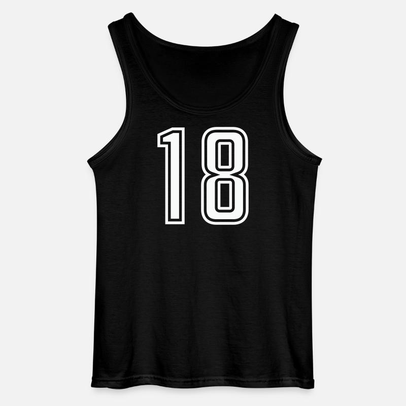 18 - Gildan Männer Tank Top - Schwarz